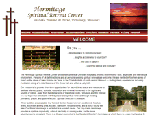 Tablet Screenshot of hermitageretreats.org